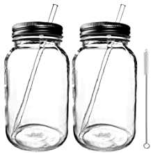 Reusable Drinking Jars for Smoothies, Shakes, Protien Drinks.