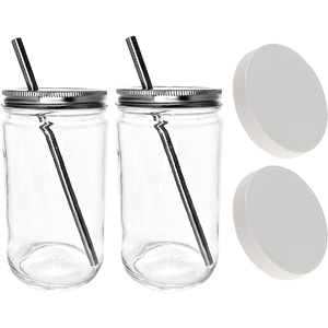 Extra Wide Mouth Drinking Jars